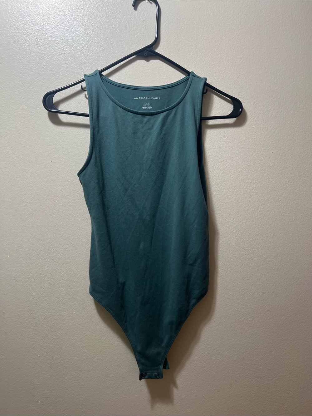 American Eagle Forest Green Tank Bodysuit